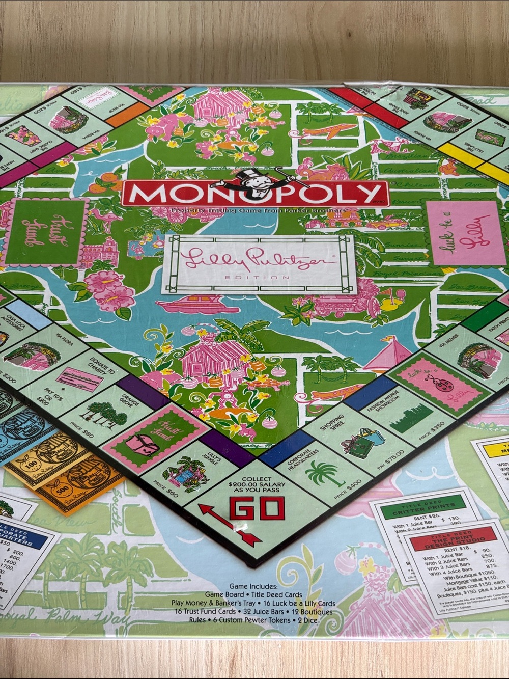 Rare Lilly Pulitzer Monopoly Collector's Edition - Picture 5 of 5